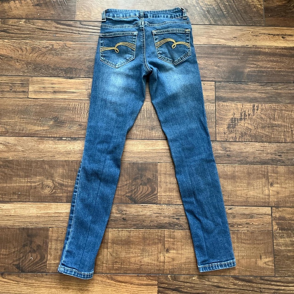 Justice Girls' Blue and Navy Jeans